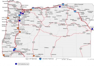 A dozen kiosks are located on busy highways across Oregon.