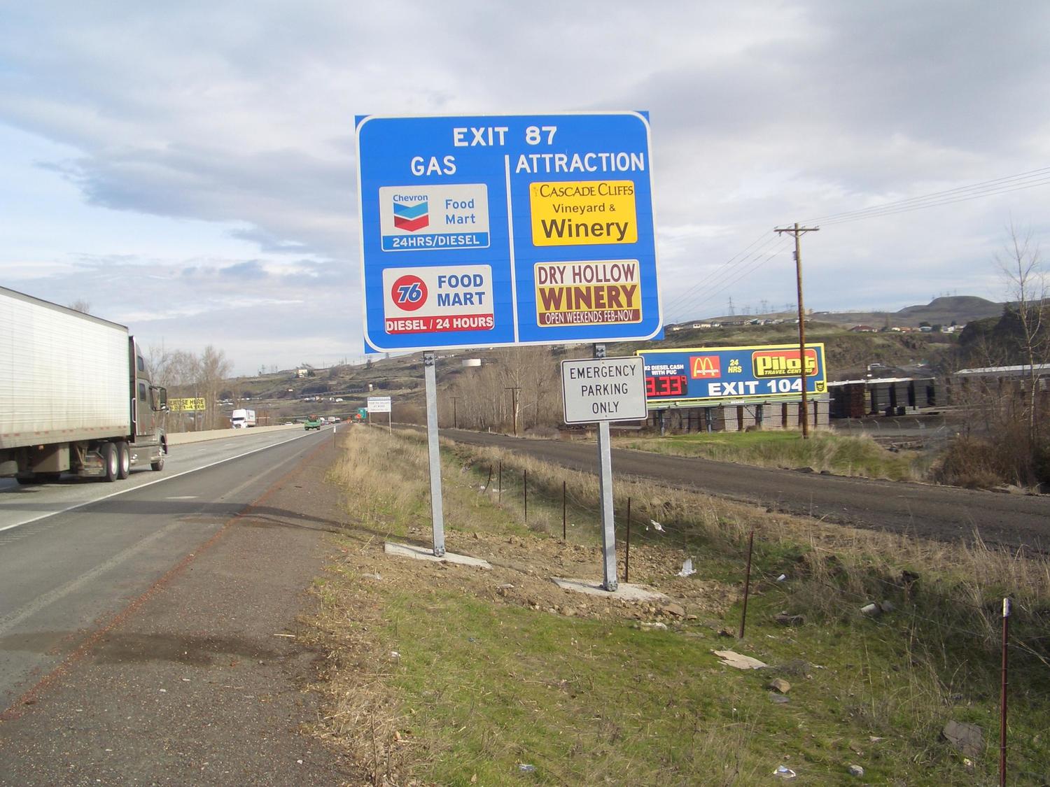 Highway Business Signs 101 Oregon Travel Information Council